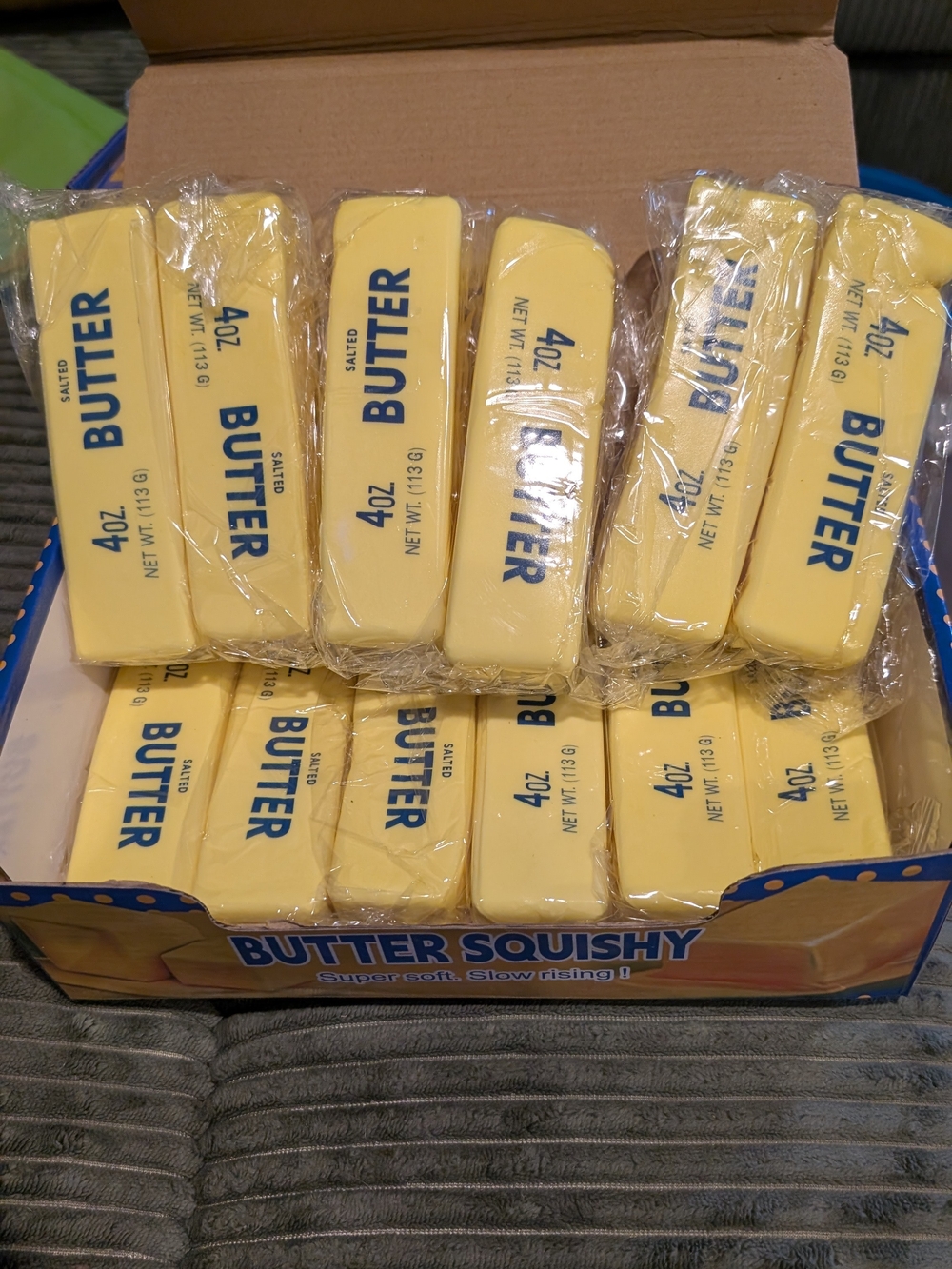 Case Of 12 Yellow Butter Squishy's